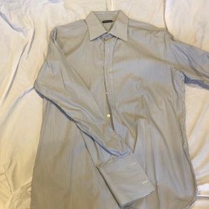 Tom Ford pinstriped button down shirt Sz 43/17